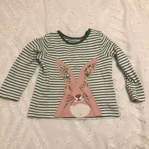 Mini Boden Peekaboo Bunny Tee